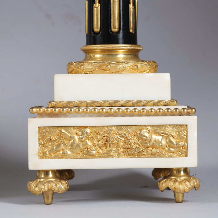 Napoleon III Porcelain Clock Garniture