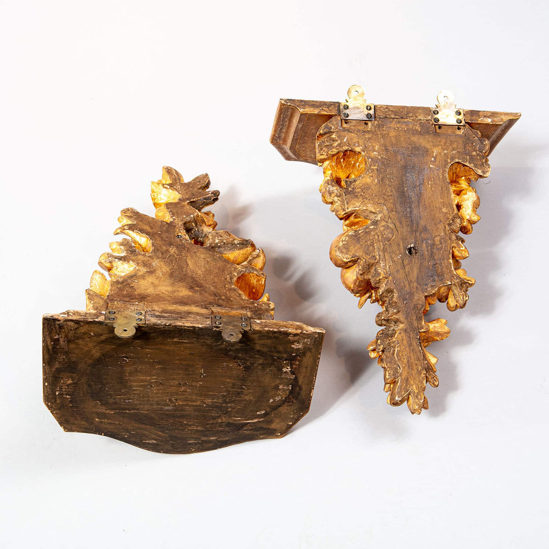 Pair of George III Giltwood Wall Brackets