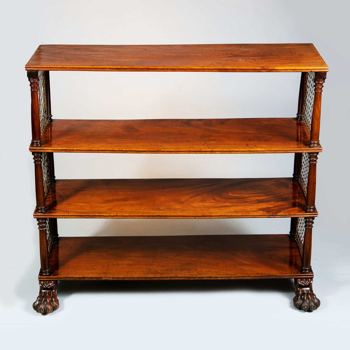 Regency flame mahogany set of shelves