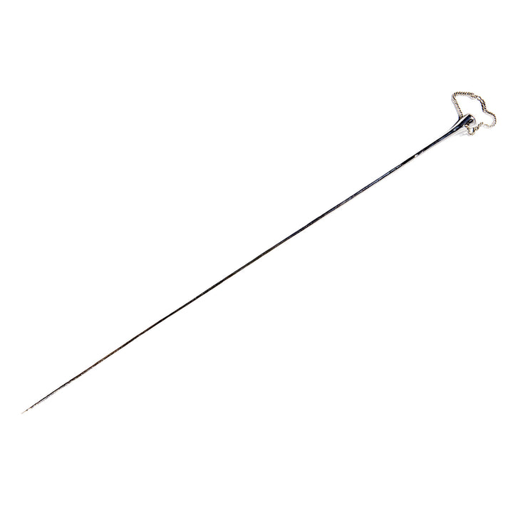 A polished steel walking stick