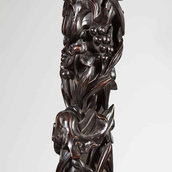 Antique Chinese Carved Wooden Vase Stand
