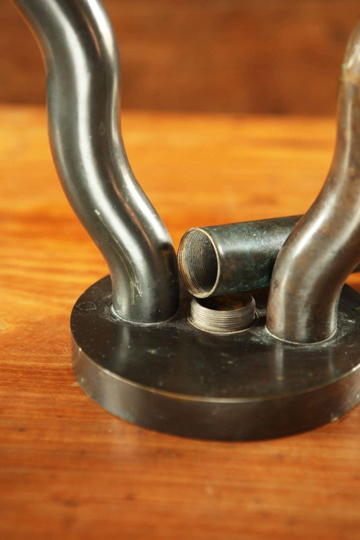 Mid Century Bronze Three Branch Candelabra