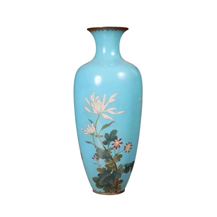 Superb Japanese Cloisonne Enamel Vase