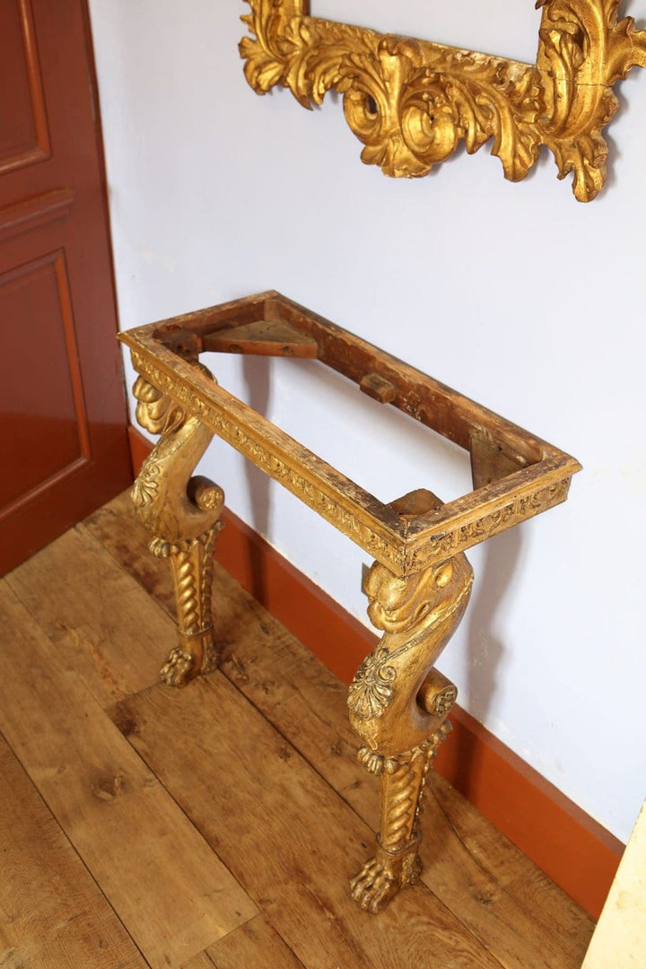 Regency Giltwood Console Table After the Antique