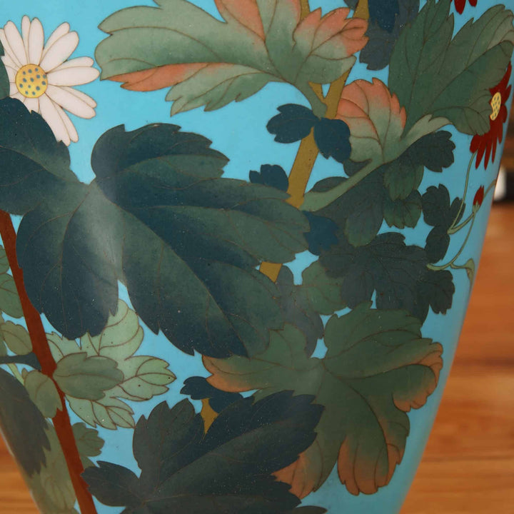 Superb Japanese Cloisonne Enamel Vase