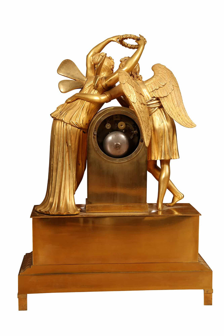 Early 19th century Gilt Bronze Mantel Clock – Cupid and Psyche