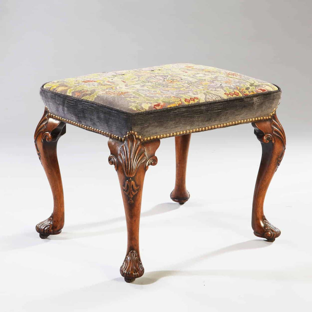 Early 18th Century George II Walnut Stool