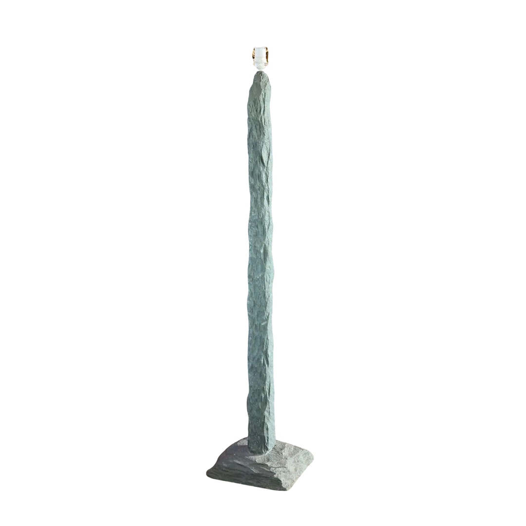 20th Century Green Stone Floor Lamp