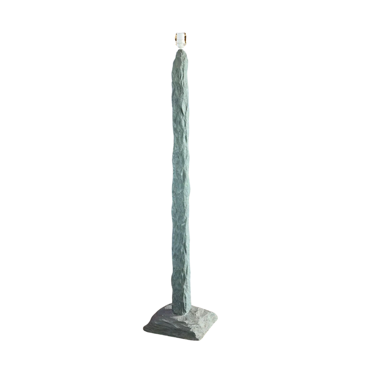 20th Century Green Stone Floor Lamp