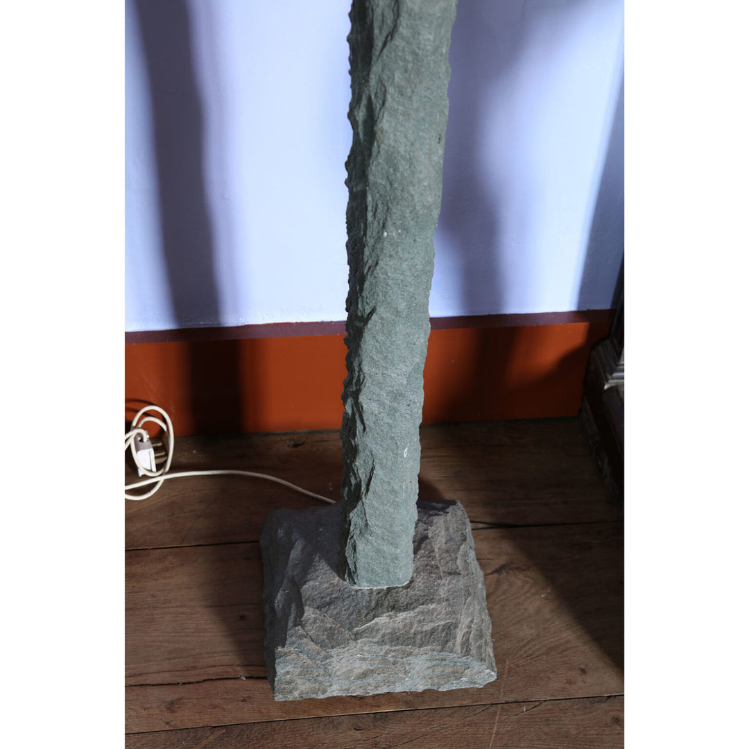 20th Century Green Stone Floor Lamp