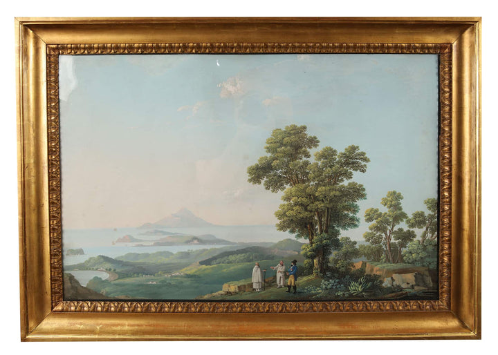 Camillo de Vito || Pair of Italianate Gouache Paintings