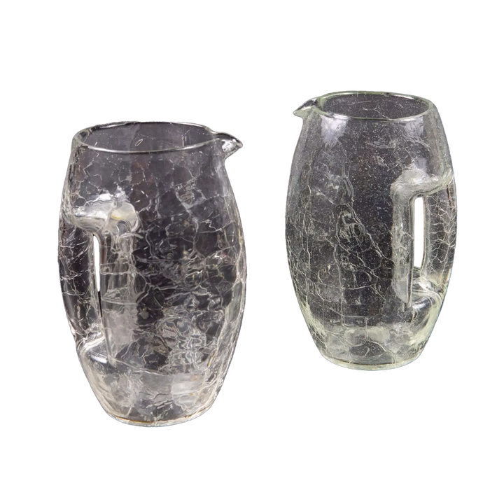 Kristal Krocodil collection Loetz crackle glass Jugs