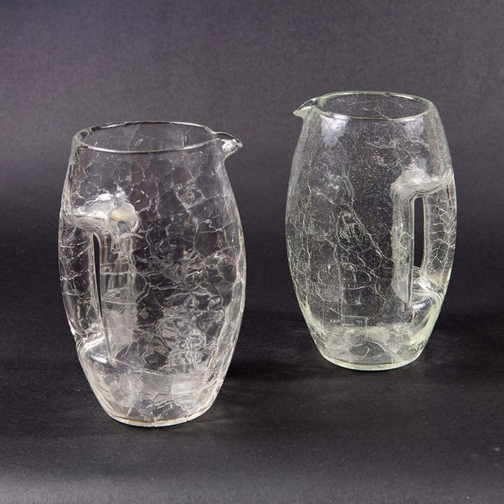 Kristal Krocodil collection Loetz crackle glass Jugs