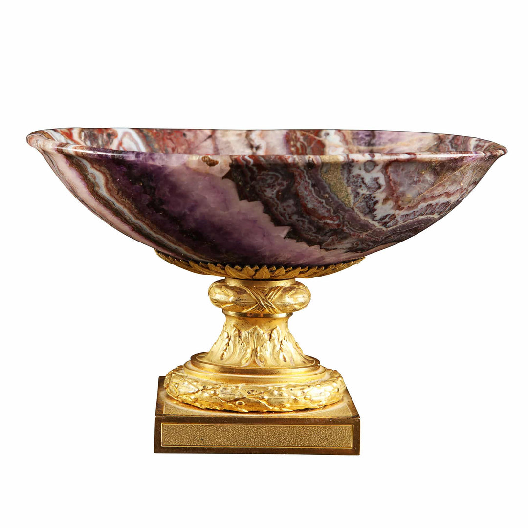 Siberian Amethyst and Gilt Bronze Tazza