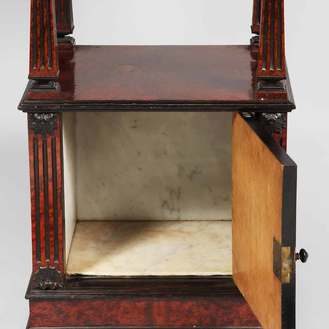 Pair of Continental Burr Thuya Bedside Cabinets