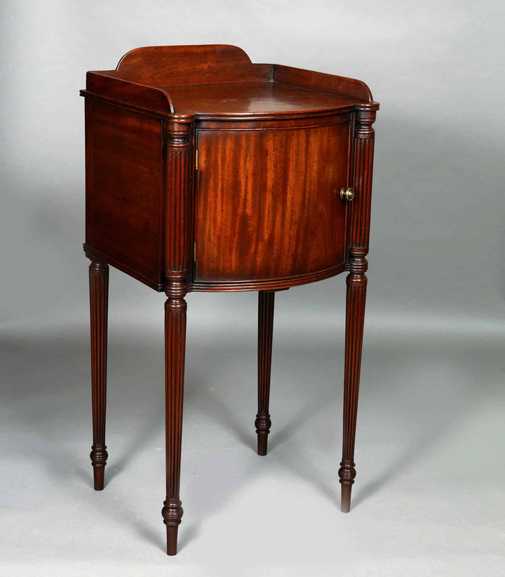 Pair of George III Mahogany Bedside Cabinets