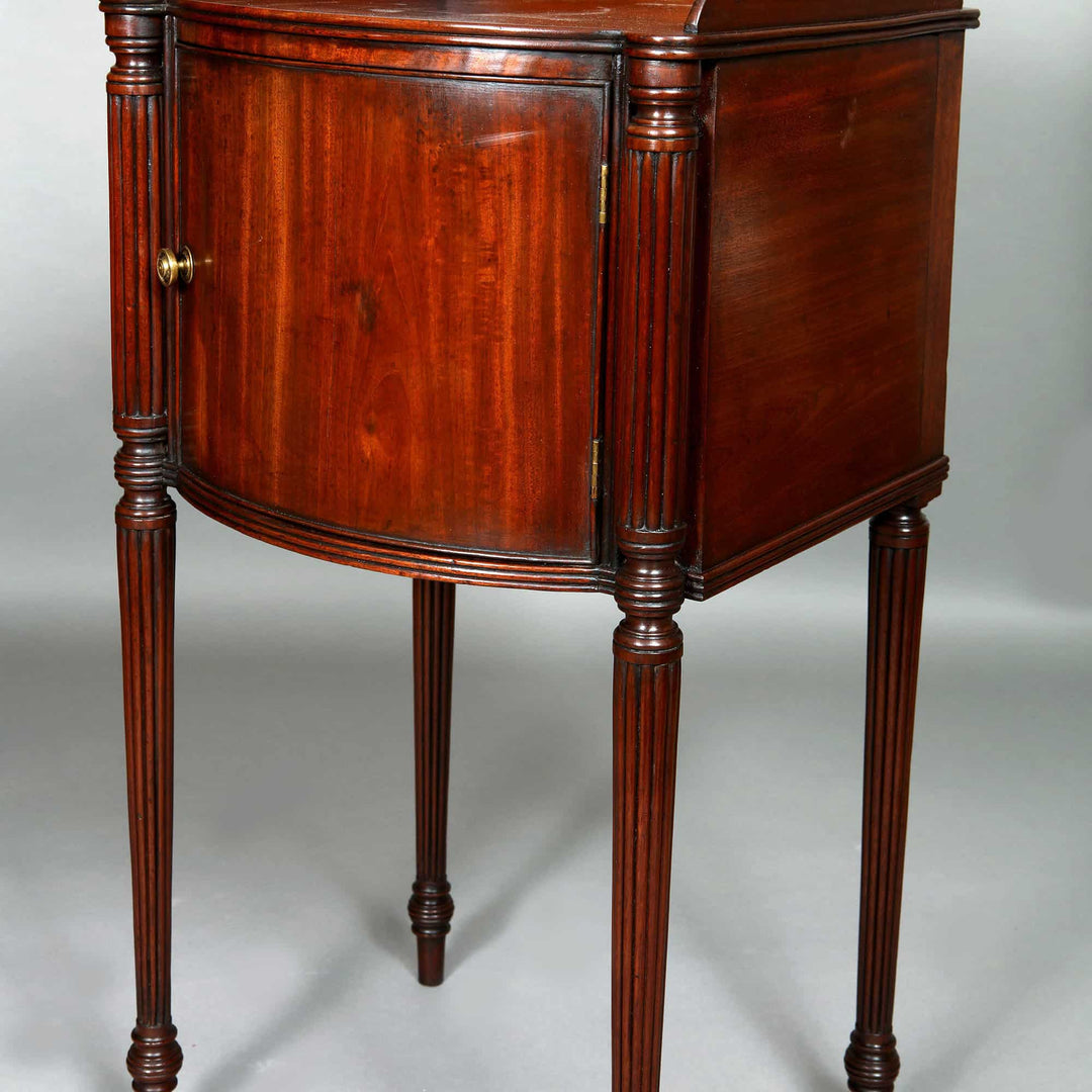 Pair of George III Mahogany Bedside Cabinets