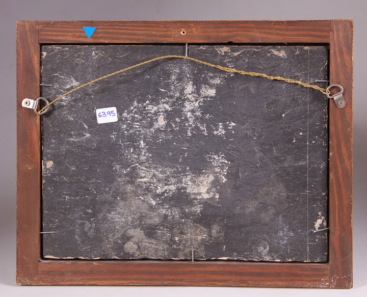 A group of three early 18th century scagliola trompe l'oeil panels