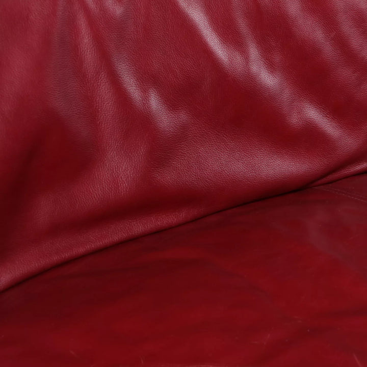 20th Century Red Leather Sofa | 10′ / 3m
