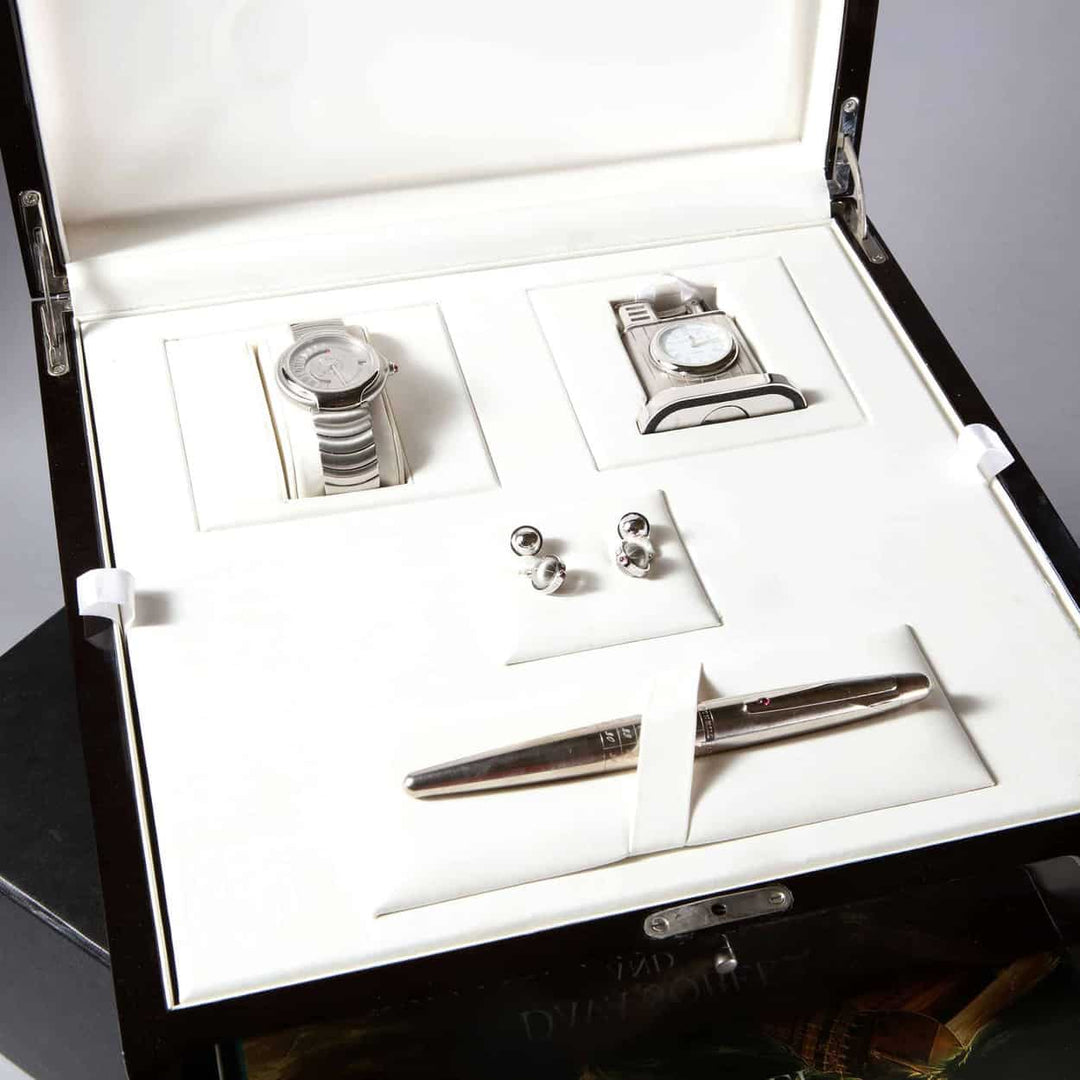 Dunhill Longitude millennium anniversary box set: watch, lighter, cuff links,pen