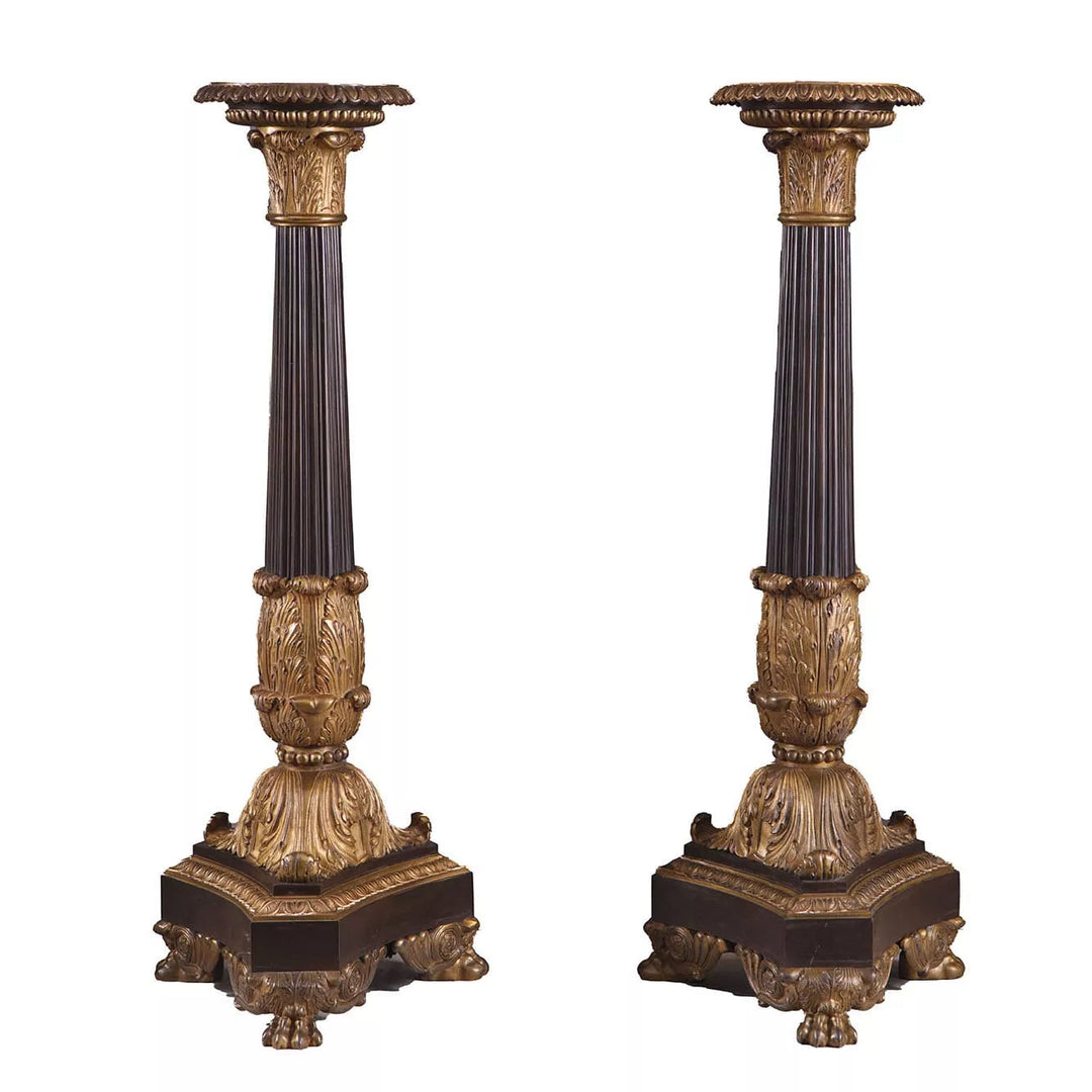Bronze Empire Column Lamps