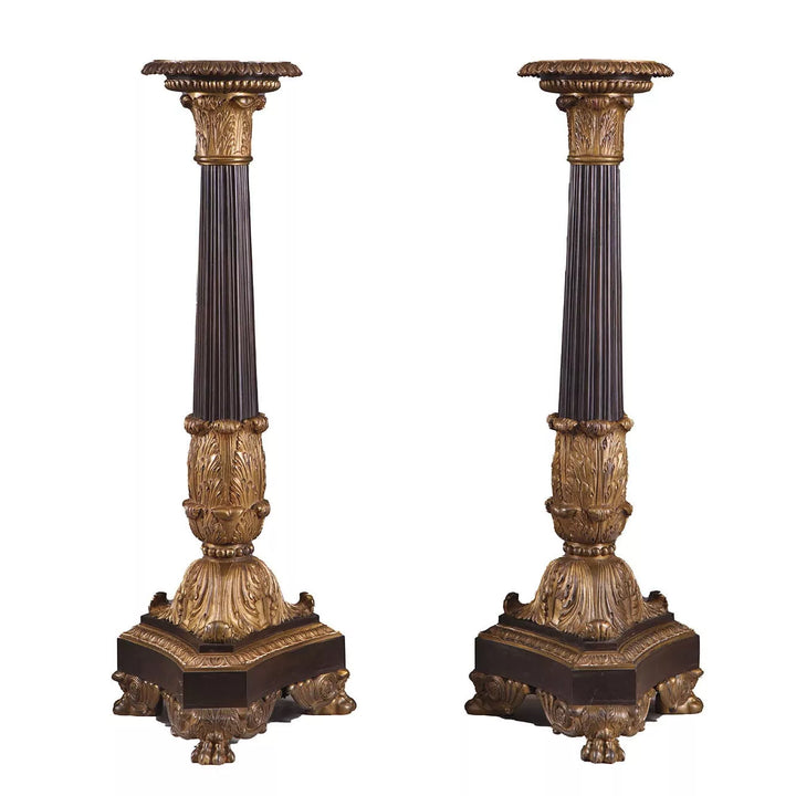 Bronze Empire Column Lamps