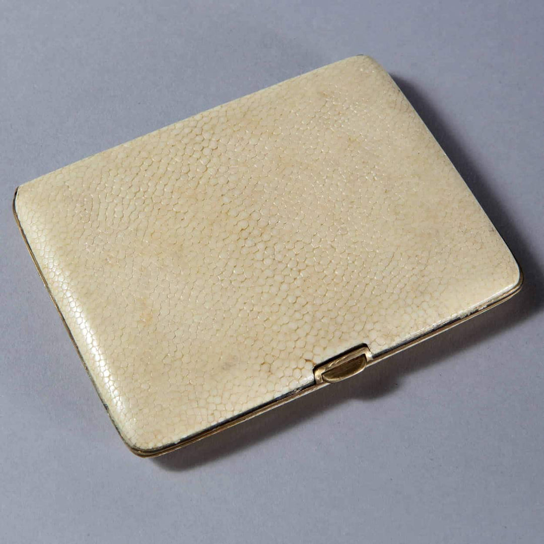 Dunhill White Shagreen Cigarette Case