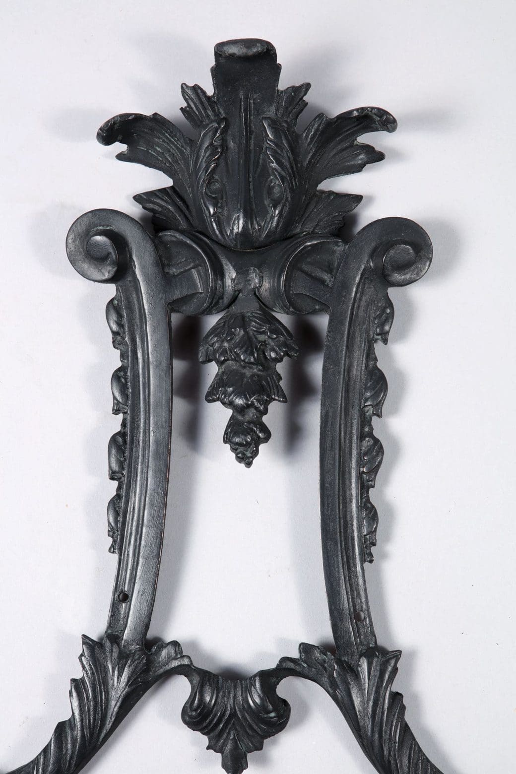 Set of Four Louis XIV style 20th century bronze four light wall appliques