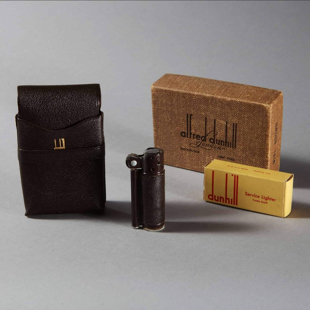 Rare Complete WWII Service Lighter Boxed - Alfred Dunhill