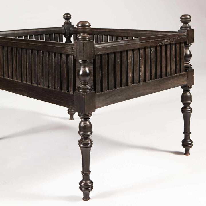 Pair of Anglo Indian Solid Ebony Dog Beds