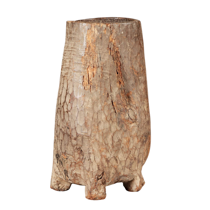 Rustic Primitive Hollowed Tree Trunk Hall Stick Stand