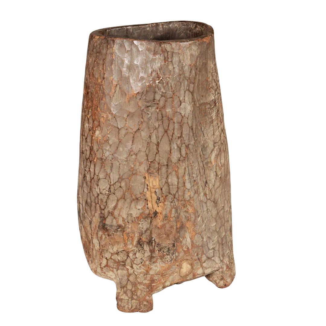 Rustic Primitive Hollowed Tree Trunk Hall Stick Stand