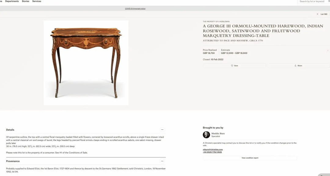 Ince and Mayhew George III Secretaire Breakfront Bookcase in mahogany with marquetry and multiple drawers circa 1775.
