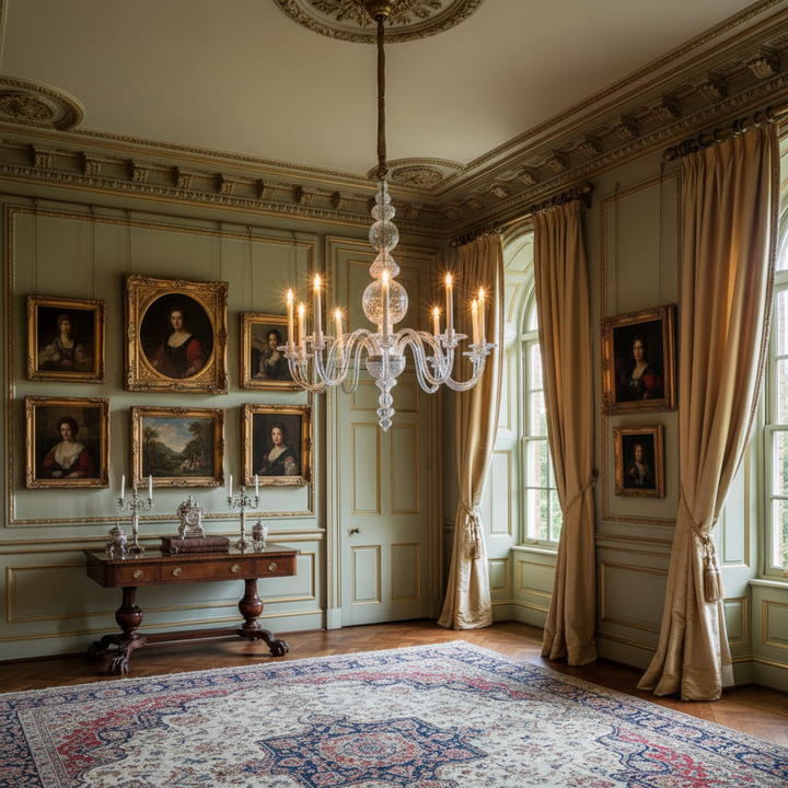 10 light Early 18th Century Style Chandelier