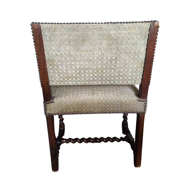 17th Century Barley Twist Walnut Armchair