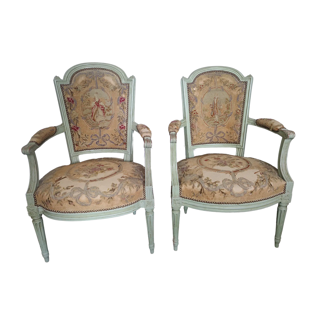 Two Louis XVI Fauteuils