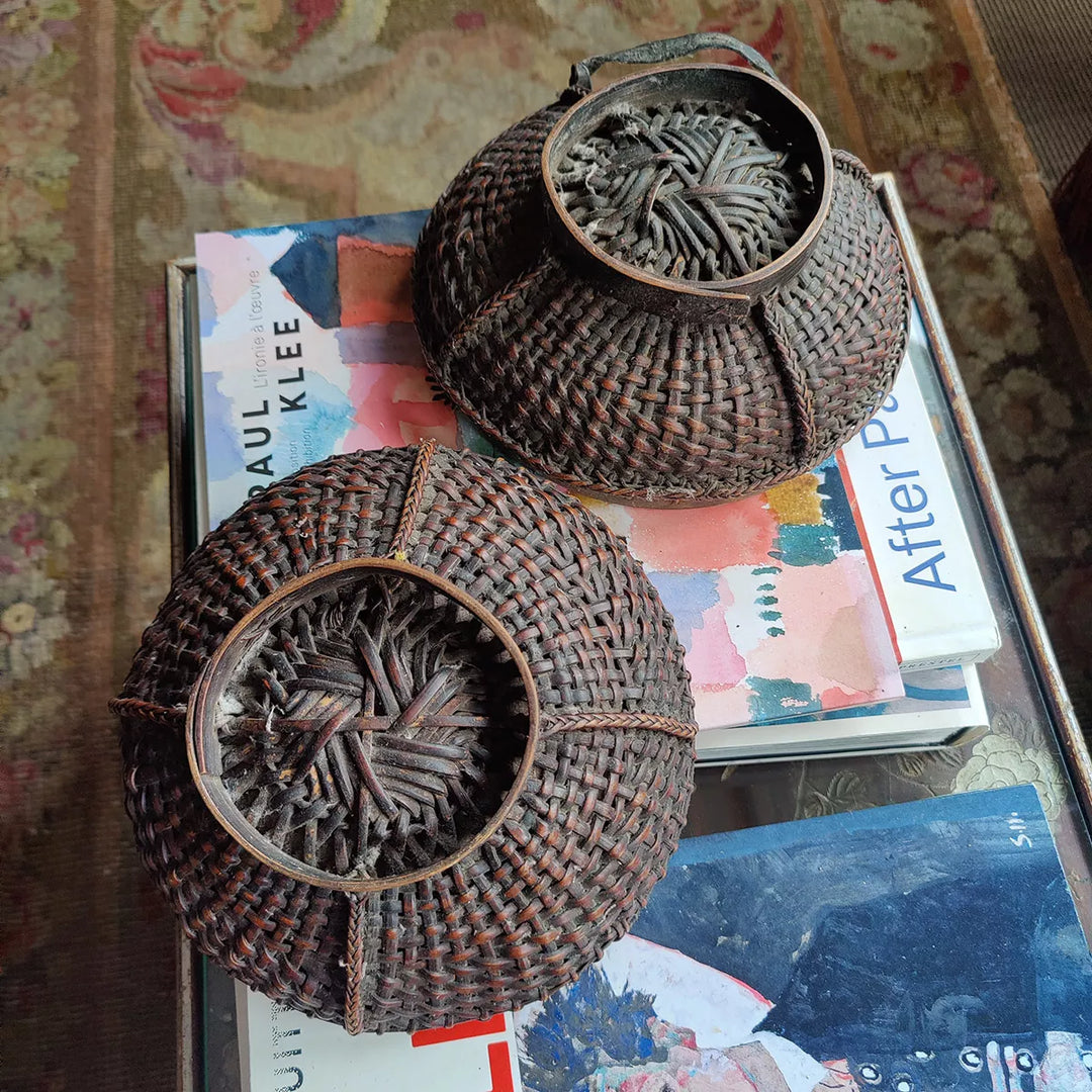 Ifugao, Philippine Bamboo Rattan Box / Bowls