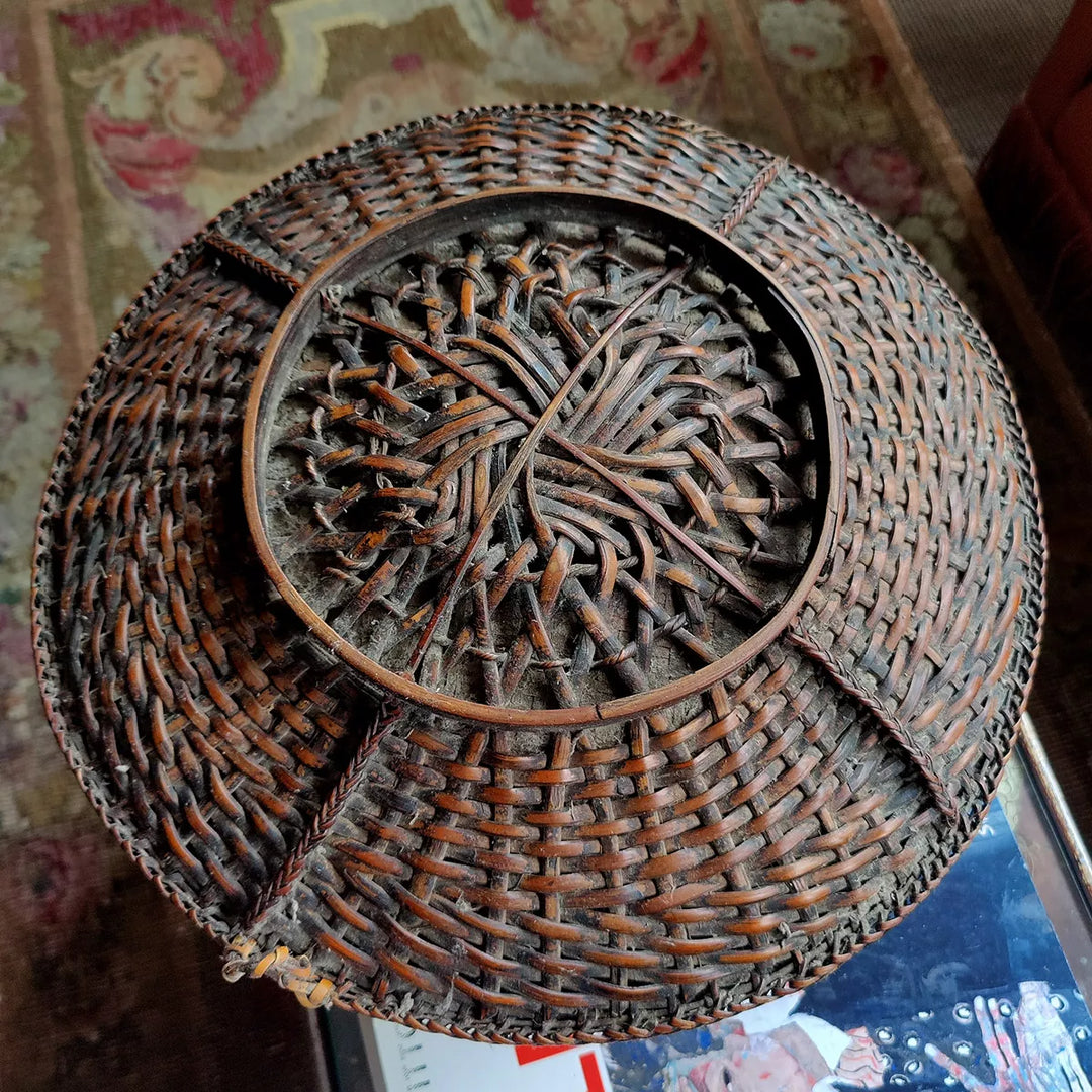 IFUGAO, PHILIPPINE BAMBOO RATTAN BOX / BOWLS II