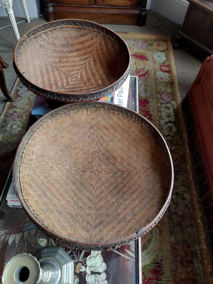 IFUGAO, PHILIPPINE BAMBOO RATTAN BOX / BOWLS II