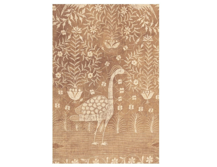 19th Century Indian Cotton & Crushed Shell Qanat Tent Hanging