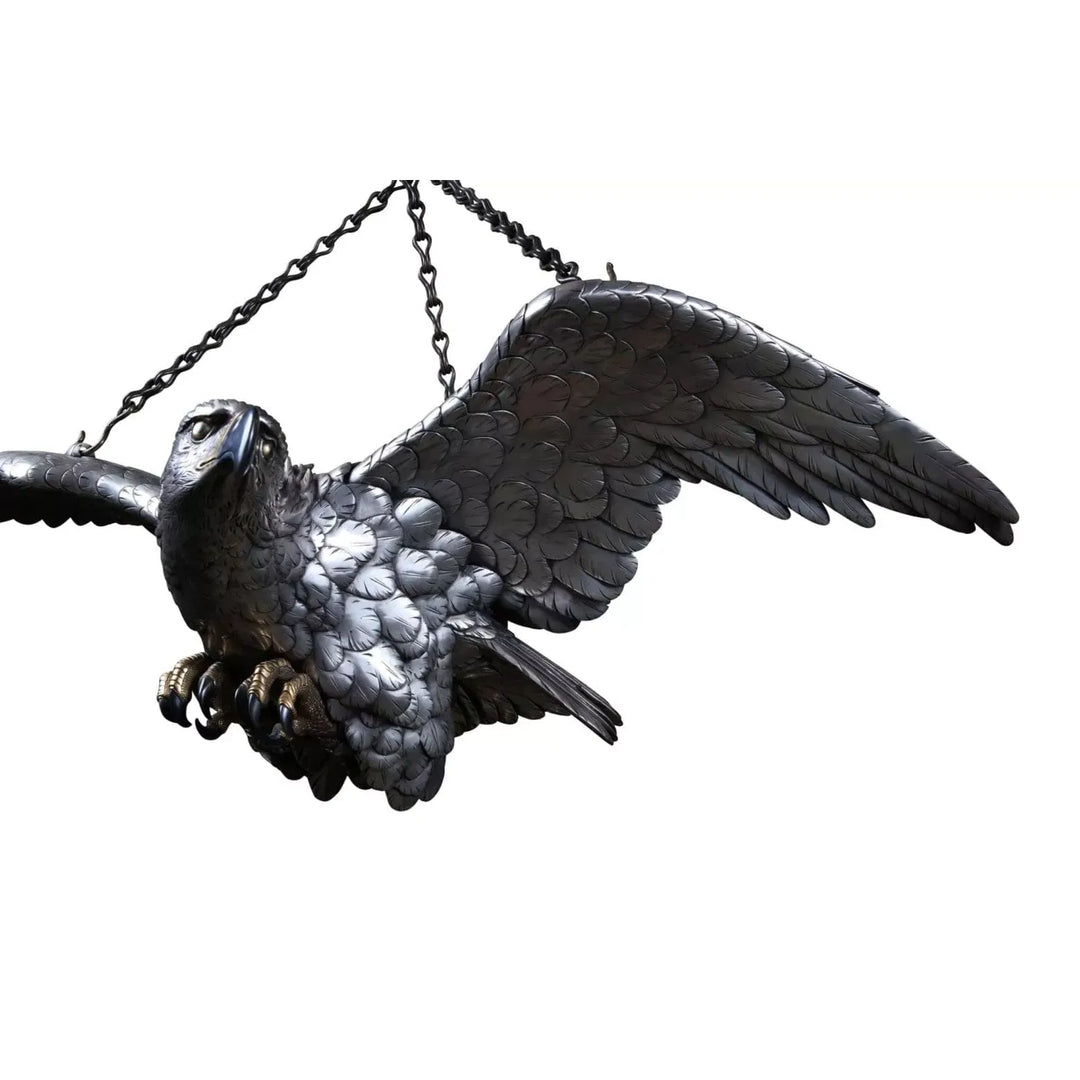 19th Century Japanese Meiji Period Silvered Bronze Eagle