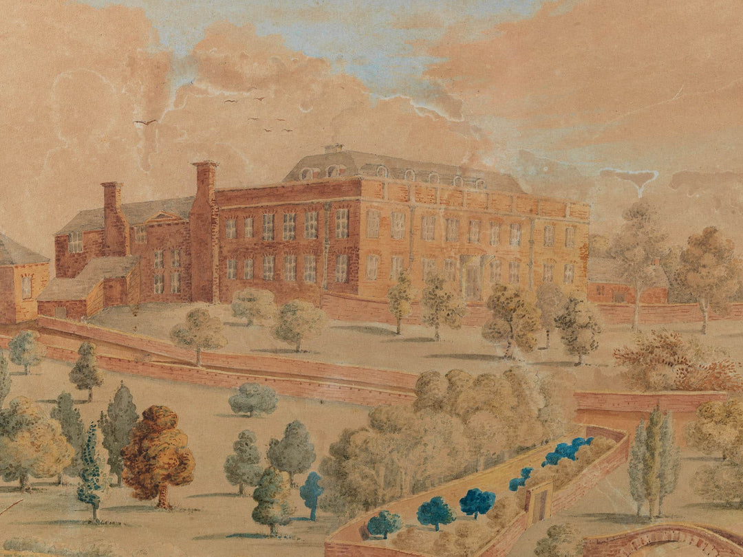 19th Century Watercolour View of Dilston Hall