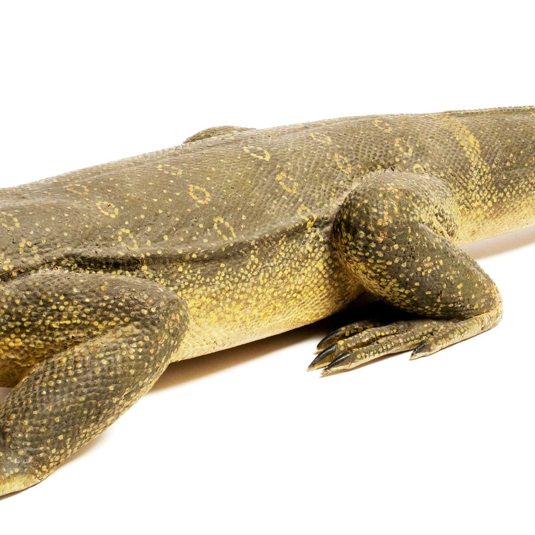 CARVED WOOD FIGURE OF A KOMODO DRAGON, INDONESIA, 20TH CENTURY