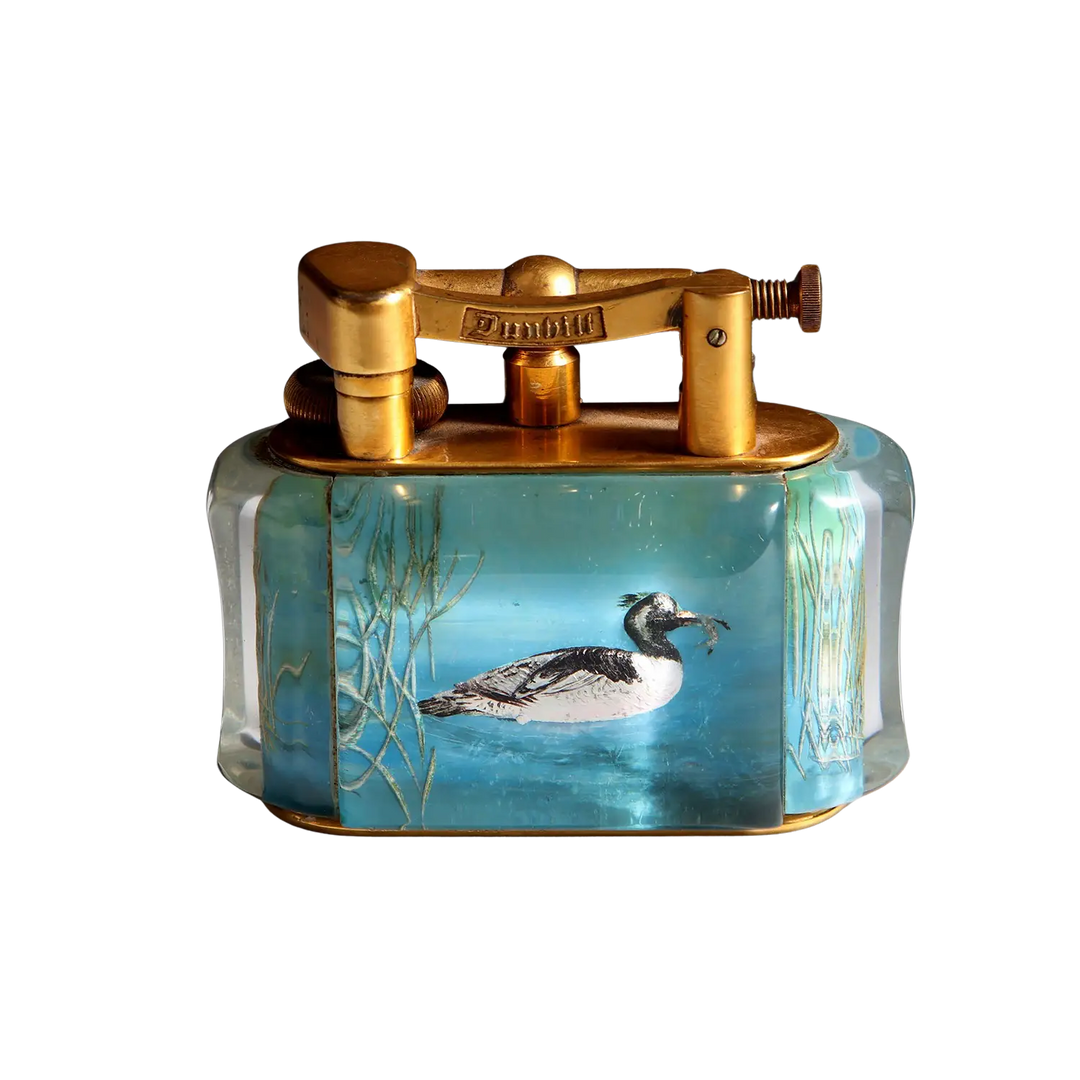Extremely Rare Dunhill Aviary Merganser Lighter