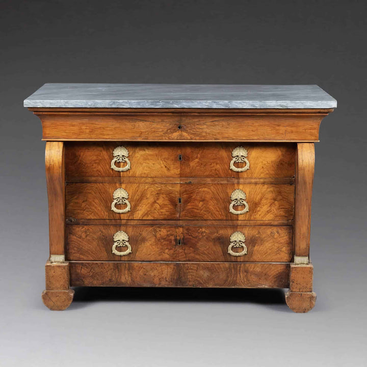 Louis Philippe Figured Walnut Commode