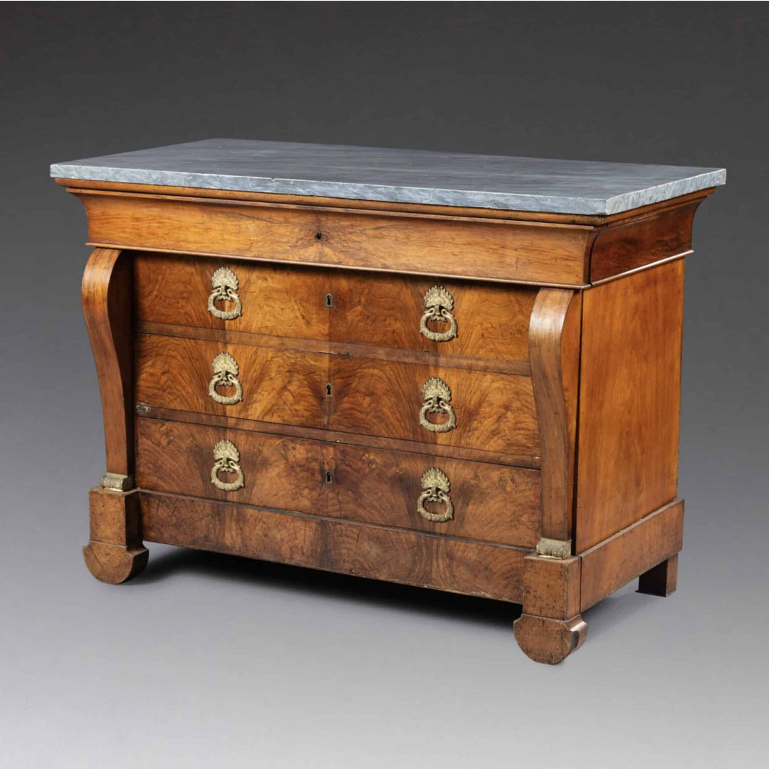 Louis Philippe Figured Walnut Commode