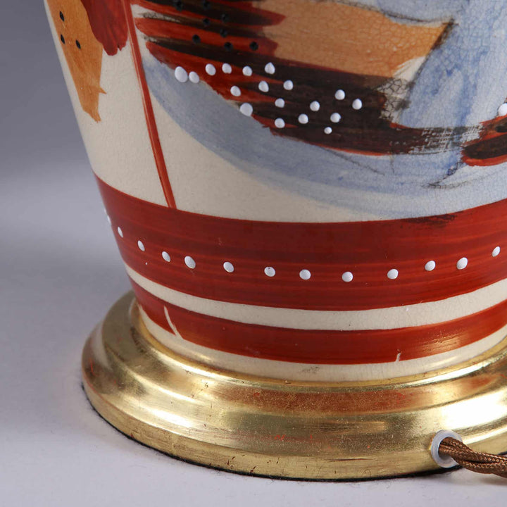 Decorative pair of Japanese 20th Century Vases Mounted as Table Lamps