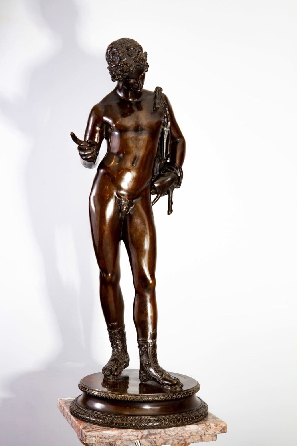 Dionysus – “Narcissus” 19th Century Bronze Statue