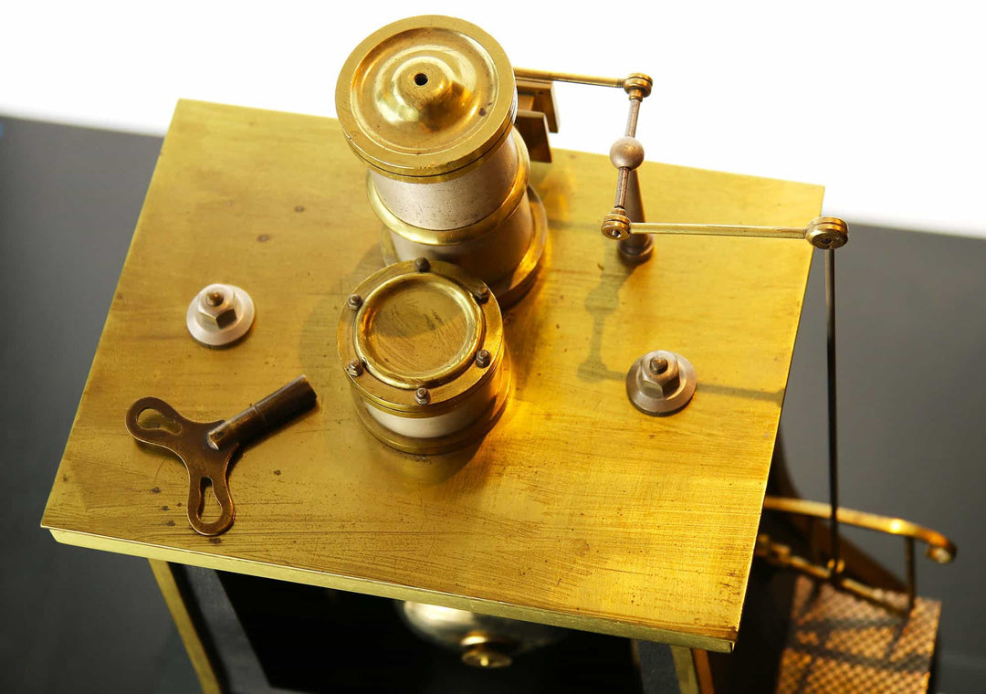 Guilmet Industrial Steam Hammer Clock Circa 1870