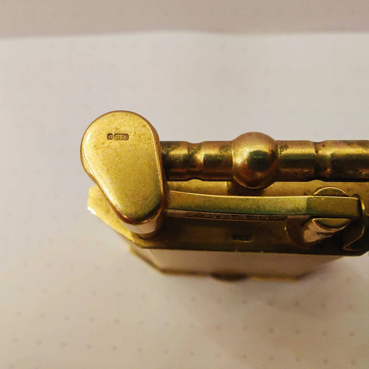 Dunhill 9 karat Gold Hexagonal Concealed Watch Unique lighter